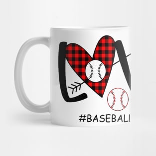 Love Baseball Mom Life Mug